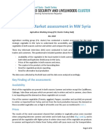 Vegetable Market Assessment in NW Syria