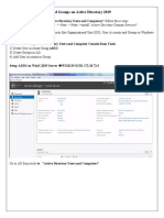 04 How To Create OU, Users and Groups On WS2K19-DC01