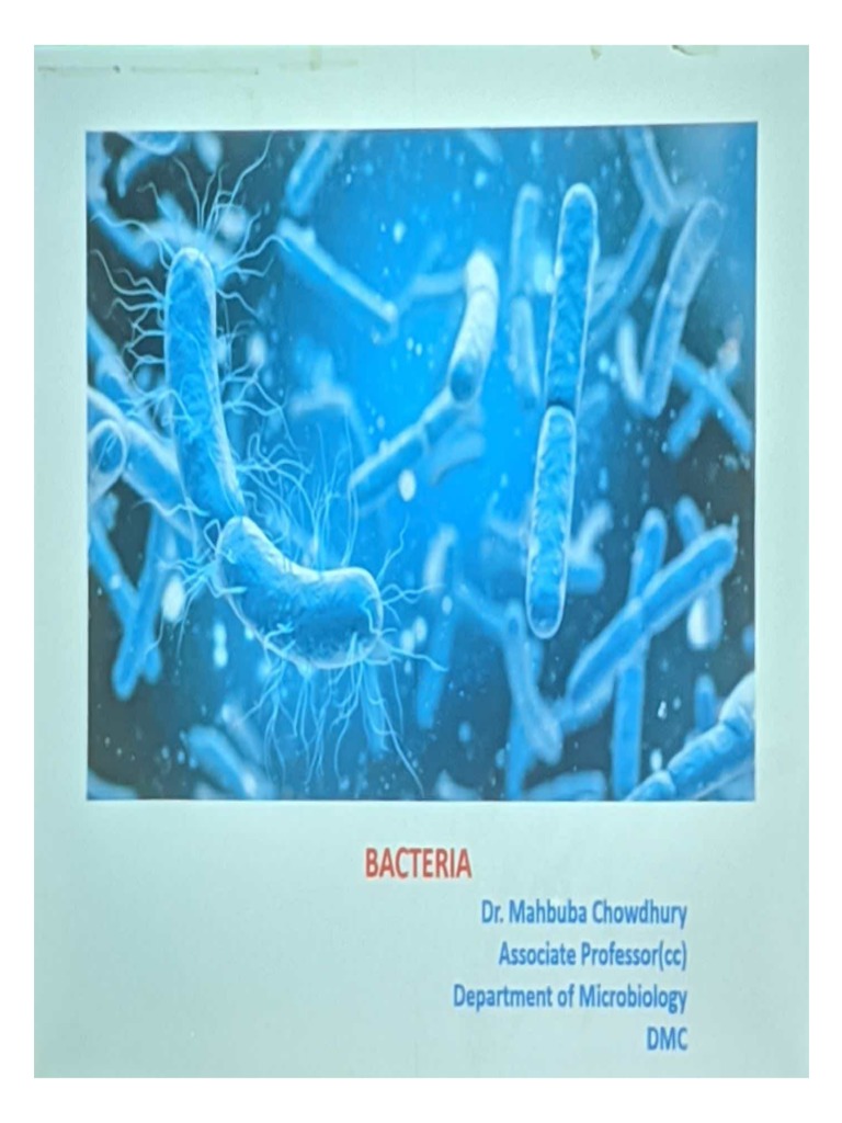 General Bacteriology Review 1 PDF