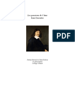 Exposé Sur Descartes Et Les Passions de L'âme (Version Écrite)
