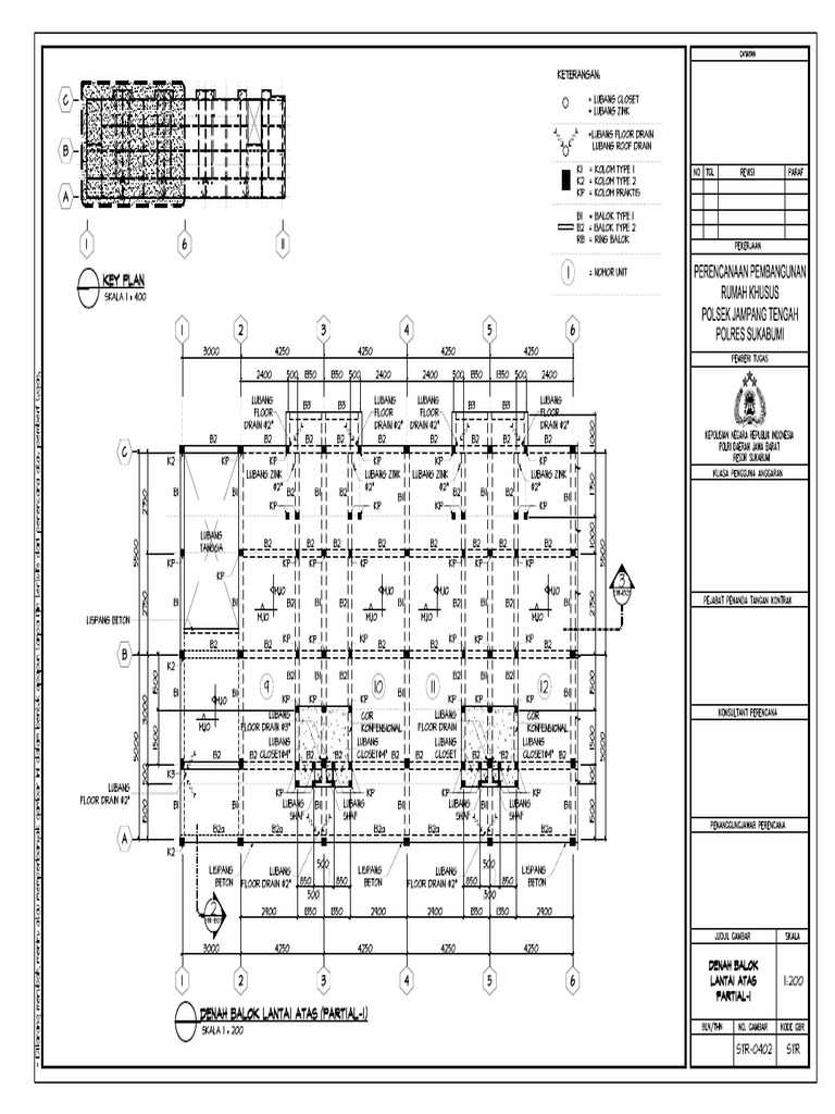 Denah balok lantai 1 pdf