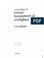 Handbook On Prevention of Sexual Harrasment at Workplace - Sanhita