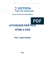 WEB - Atividade Prática HTML e CSS - 00
