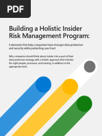 Microsoft - Building A Holistic Insider Risk Management Program