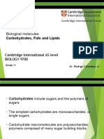 Carbohydrates and Lipids