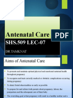 LECT 7 The Antenatal Period