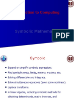 LECTURE 6 Symbolic Mathematics