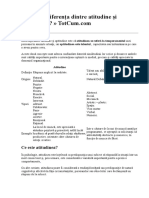 Care Este Diferența Dintre Atitudine Și Aptitudine