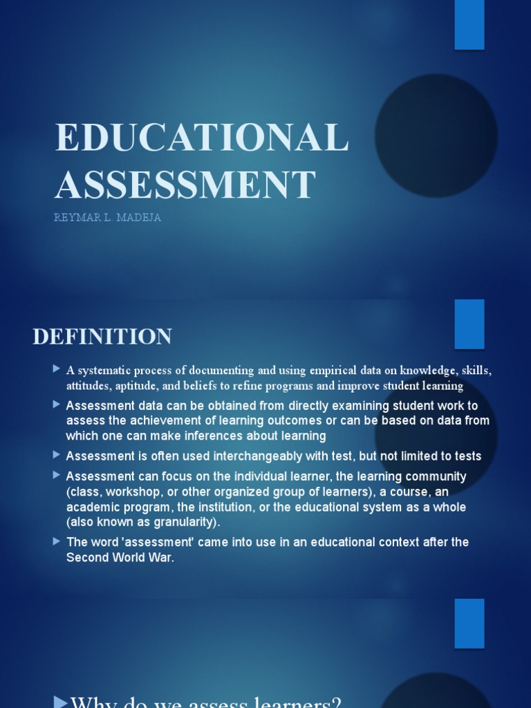 Educational Assessment | PDF
