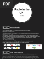 Radio in The UK.