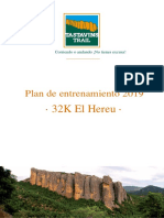 TT 2019 - Plan Entrenamiento 32K El Hereu