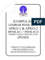 Lembar Penilaian Praktek Apkg-1 & Apkg-2 Disekolah