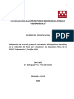 Informe Investigación 2022-II Sobre Uso de Mendeley