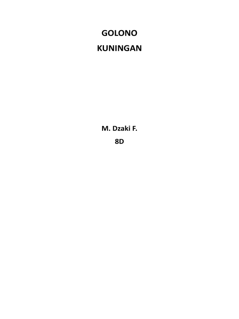 Golono (Kuningan) | PDF | Memasak, Makanan, & Anggur | Kesehatan Holistik
