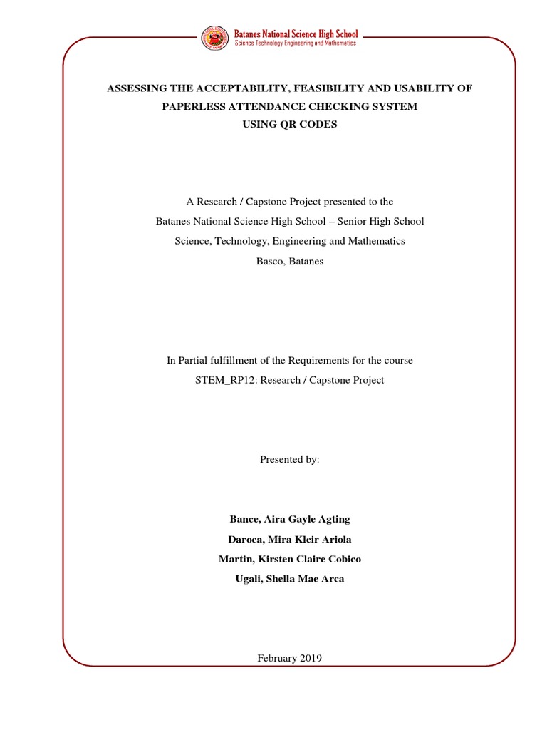 CAPSTONE RESEARCH PAPER - PACS Using QR Codes | PDF