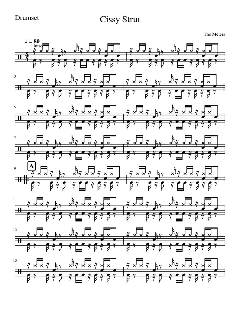 cissy strut the meters drum PDF