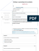 Examen - (AAB01) Cuestionario 1 - Verifique Su Aprendizaje de Las Unidades Estudiadas