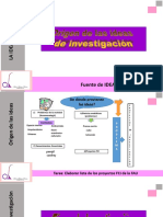 1 - Origen de Las Ideas y Tipos de Investigacion