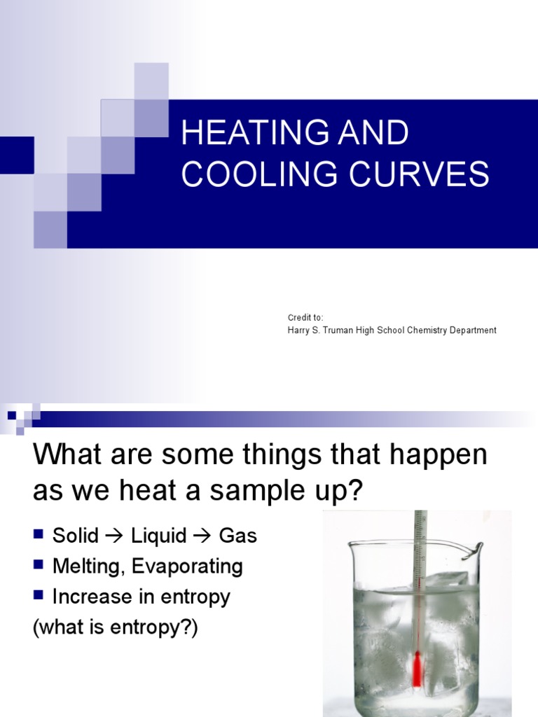 Heating and Cooling Curve PDF Heat Temperature