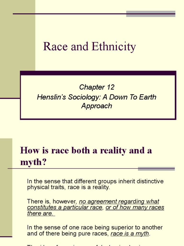 Understanding Race and Ethnicity Dynamics | PDF | Politics | Social Science