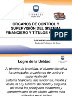 Órganos de Control Y Supervisión Del Sistema Financiero Y Títulos Valores