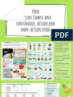 Food Present Simple and Continuous, Action and Non-Action Verbs