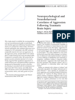 Wood & Liossi Neuropsychological correlates of aggression