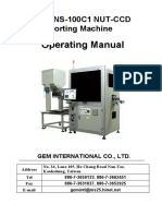 GNS-100C1 Optical Nut Sorting Machine Manual