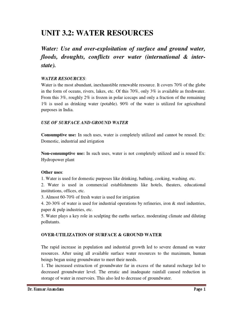 Water Resources PDF