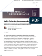 As Big Techs Não São Amigas Do Jornalismo by Guilherme Felitti O Jornalismo No Brasil em 2021 Medium