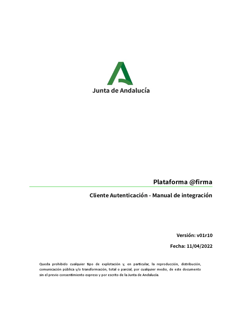 20220411-Manual Integrador Cliente de Autenticaci N - v01r10 | PDF ...