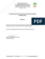 Ejemplo Certificado Oporapa San Jose