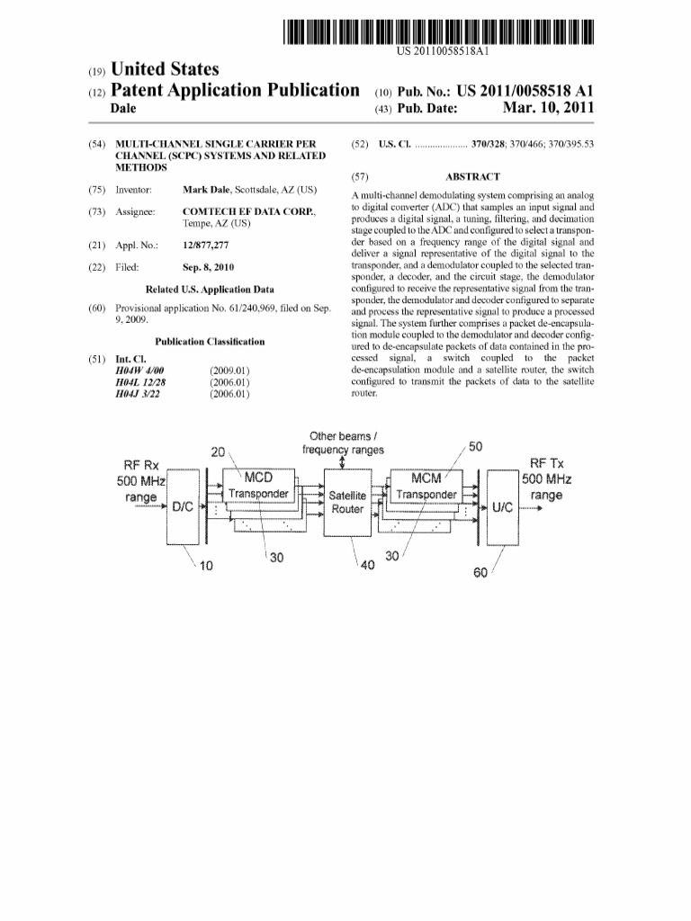US20110058518A1 PDF Analog To Digital Converter Modulation