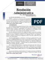 Resolucion Administrativa de Apertura