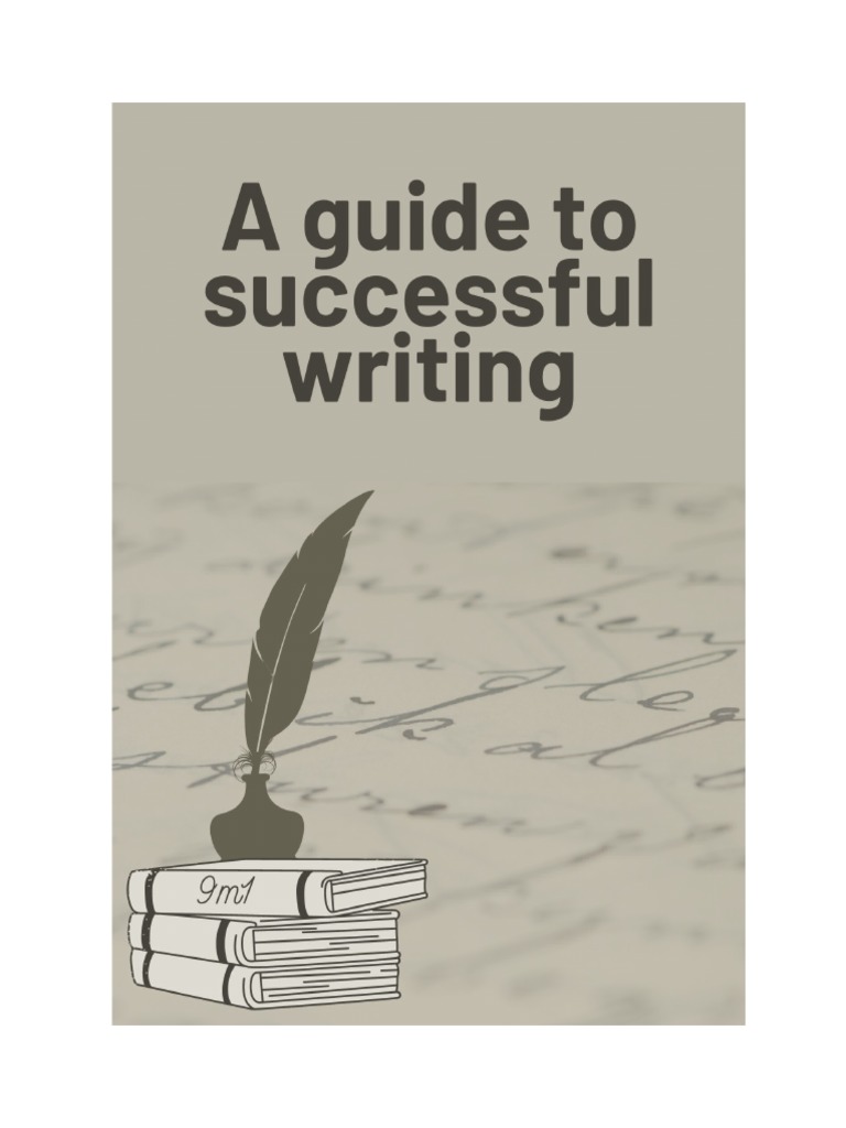 A guide to successful writing pdf