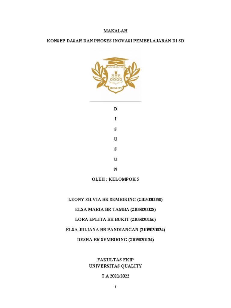 Inovasi Pembelajaran di Sekolah Dasar | PDF