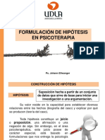 Clase N 8 Psicoterapias II Formulación de Hipotesis