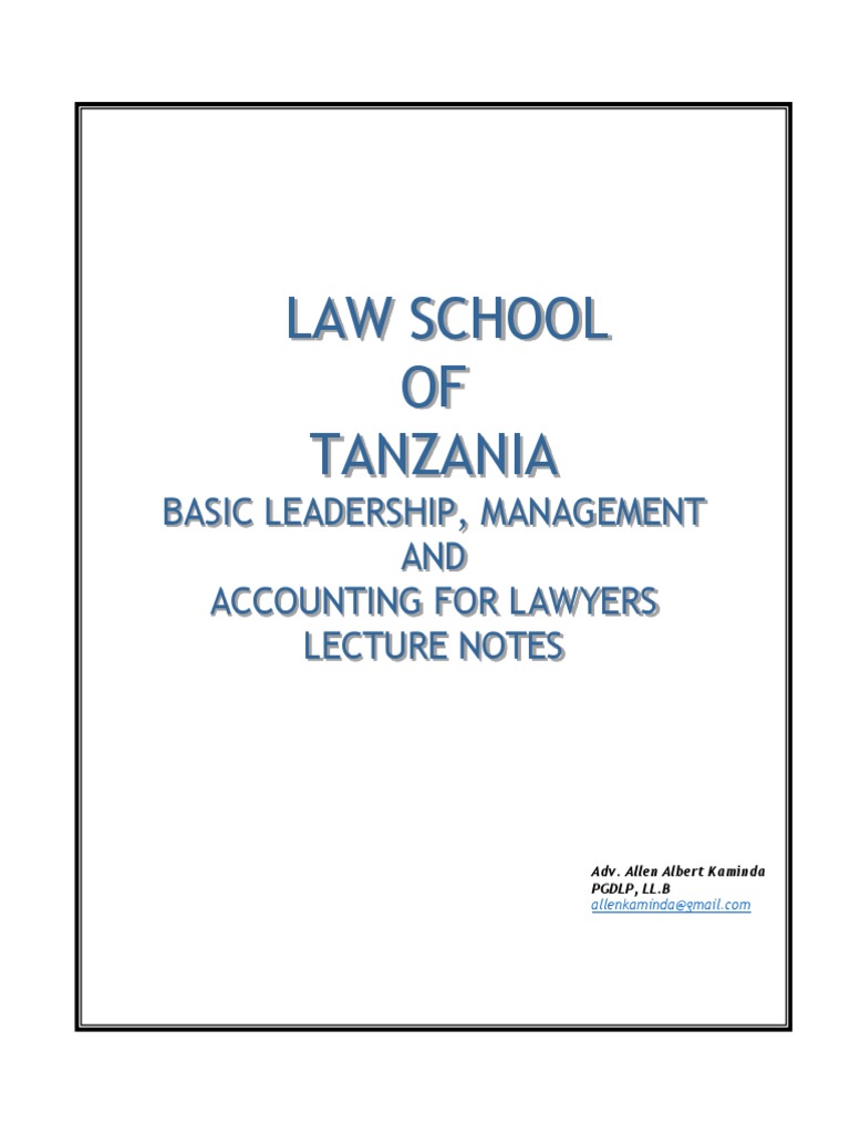 Accounting for Lawyers Lecture Notes | PDF | Financial Markets ...
