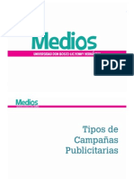 Medios - Tipos de Campañas