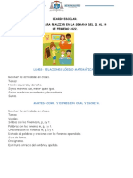 Actividades Semana 21 Al 24 de Febrero Del 2022