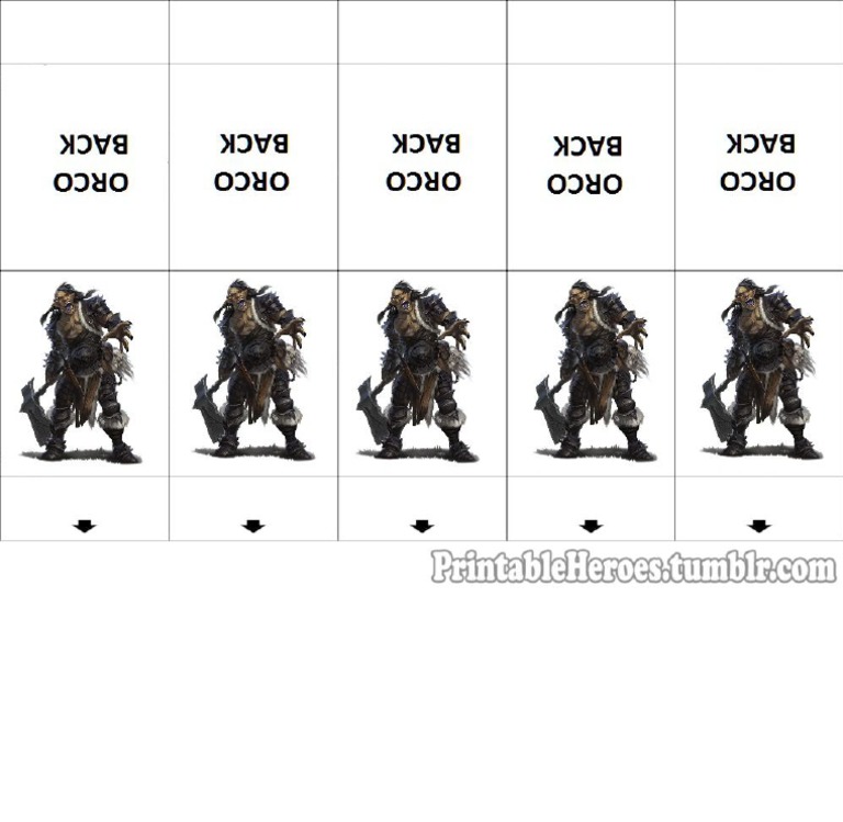 PrintableHeroes Orc DX | PDF