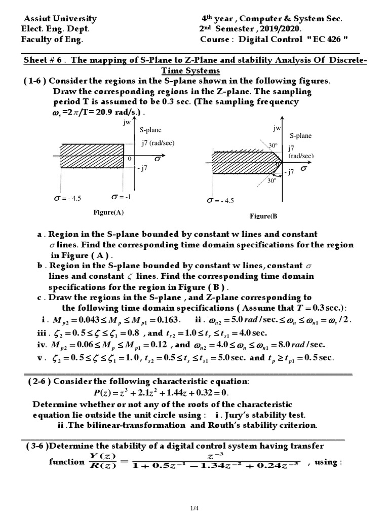 Dig Sheet 6 PDF Control Theory Analog To Digital Converter
