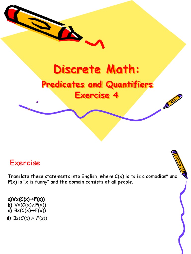 Discrete Math: Predicates & Quantifiers | PDF