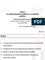 Tema I. AP y Sistema Político. CAII. 2022-2023 1.4