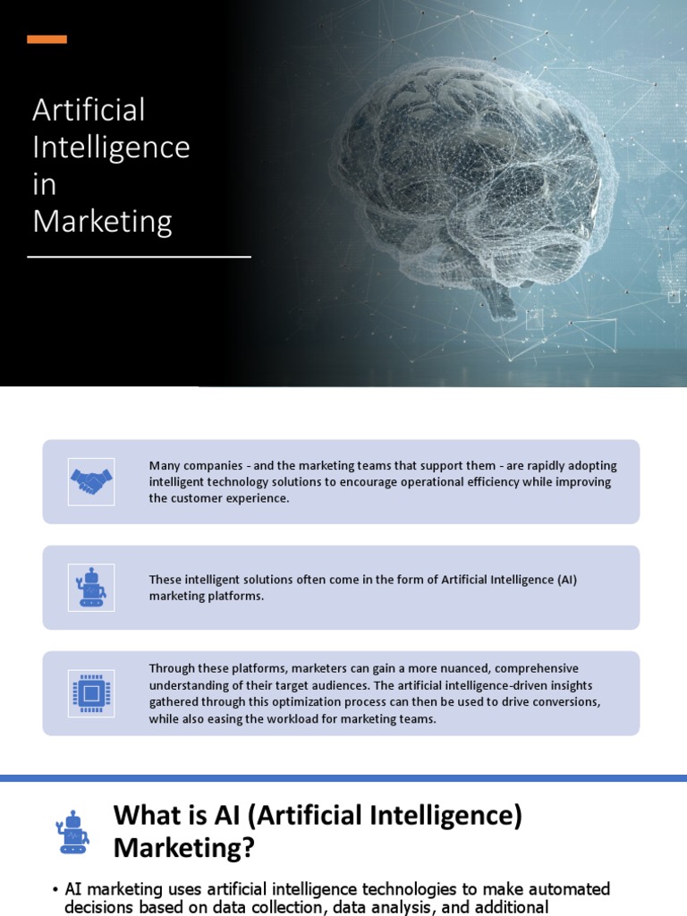 Ai In Marketing Pdf Artificial Intelligence Intelligence Ai