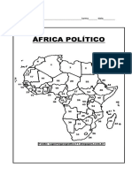 mapa político da África 2022