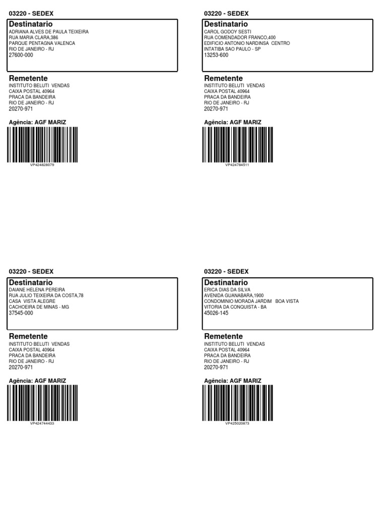 Etiquetas Pnet 473358 4 Por Folha | PDF
