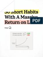 30 Short Habits With A Massive Return On Life