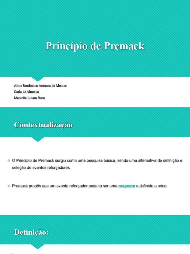 Princípio de Premack | PDF