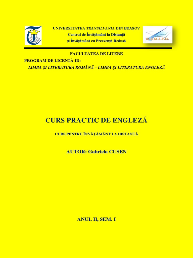 Curs Practic Engleza | PDF | Career & Growth | Foreign Language Studies